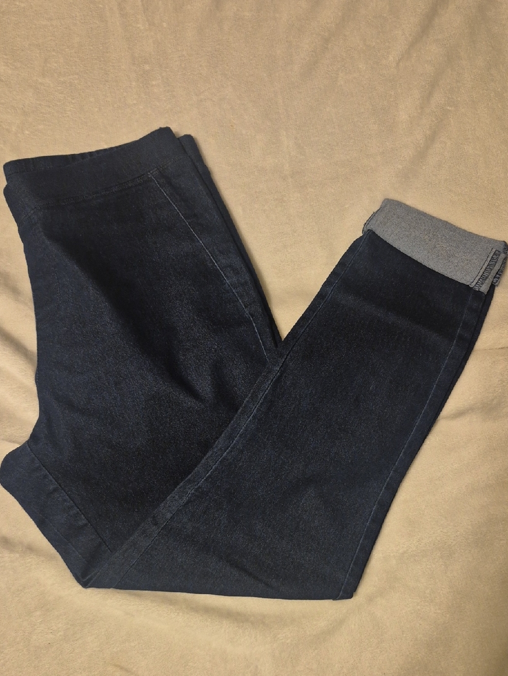 Per Se Women's Dark Indigo Stretch Jeggings